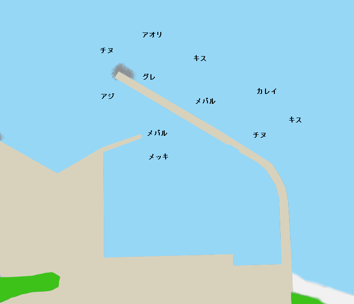 大曽根浦漁港ポイント図