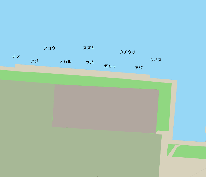 神戸空港親水護岸ポイント図