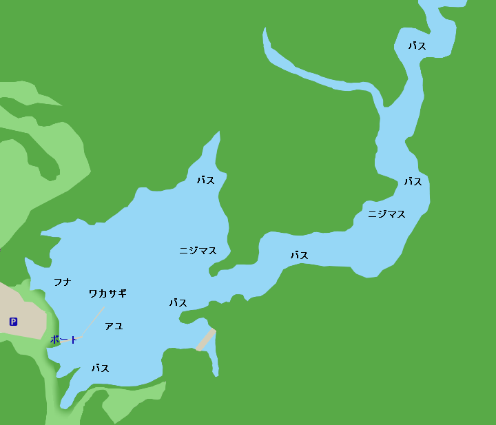 東条湖ポイント図