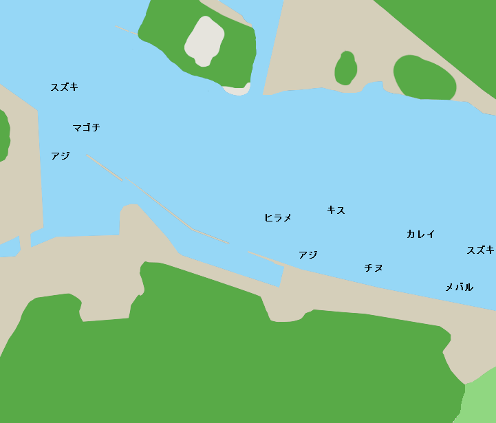 津居山港ポイント図