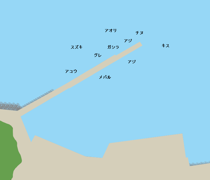 島陰漁港ポイント図