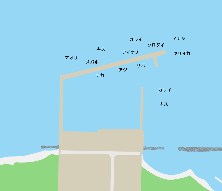 瀬辺地漁港ポイント図