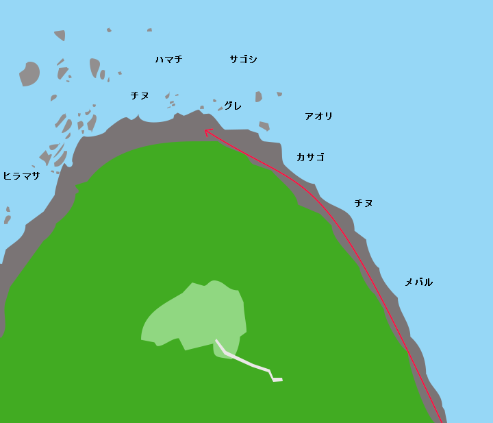 立石岬ポイント図