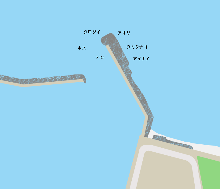 女川漁港ポイント図