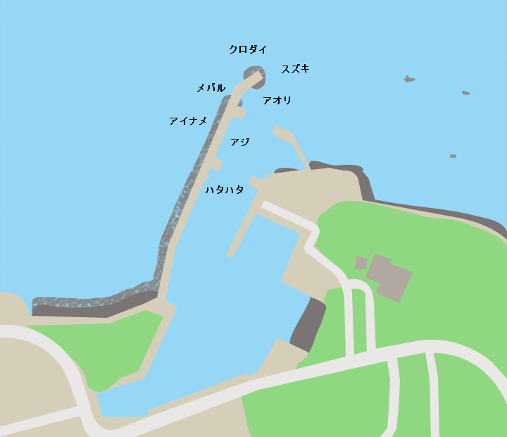 小澗分港ポイント図