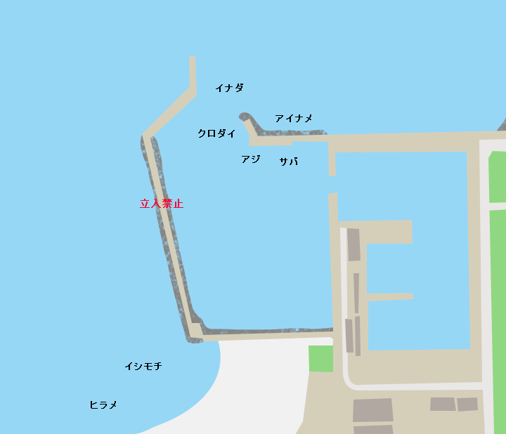鹿島灘漁港ポイント図