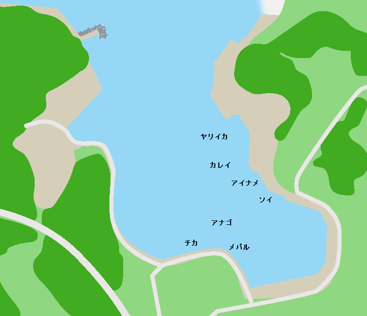 鮪立漁港ポイント図
