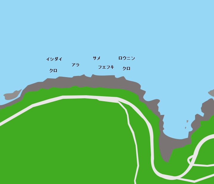屋久島イタジキポイント図