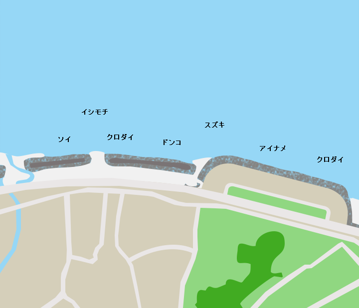 滑川浜ポイント図