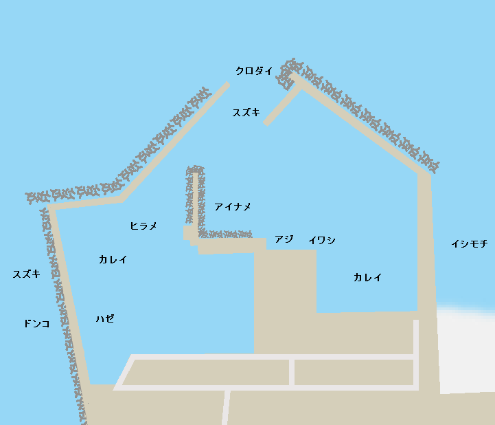 請戸漁港ポイント図