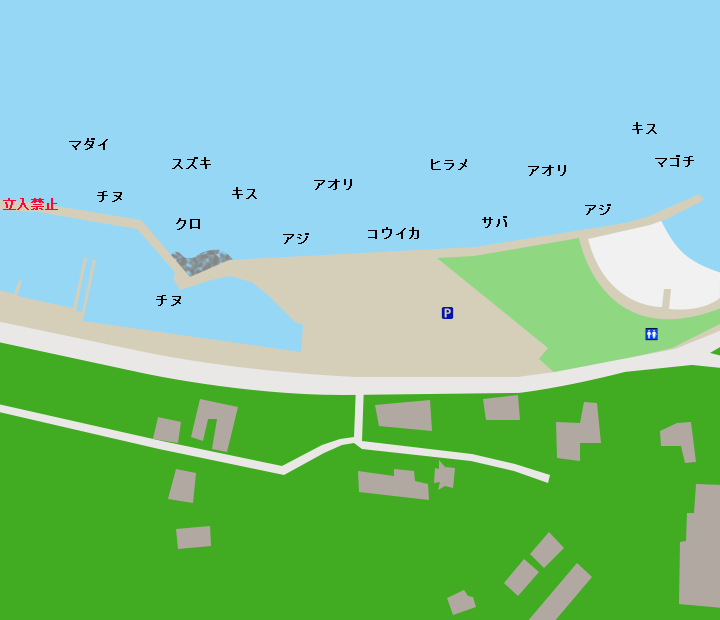 福山港ポイント図