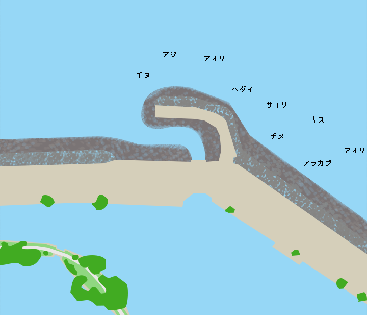 広瀬堤防ポイント図