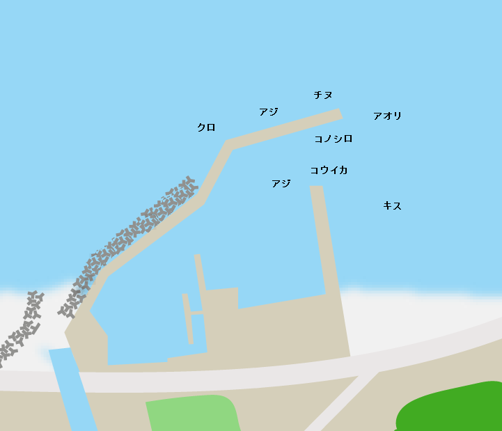 引坂港ポイント図