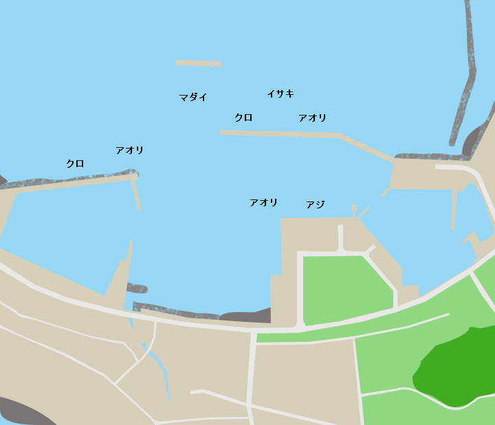 上甑島里港ポイント図
