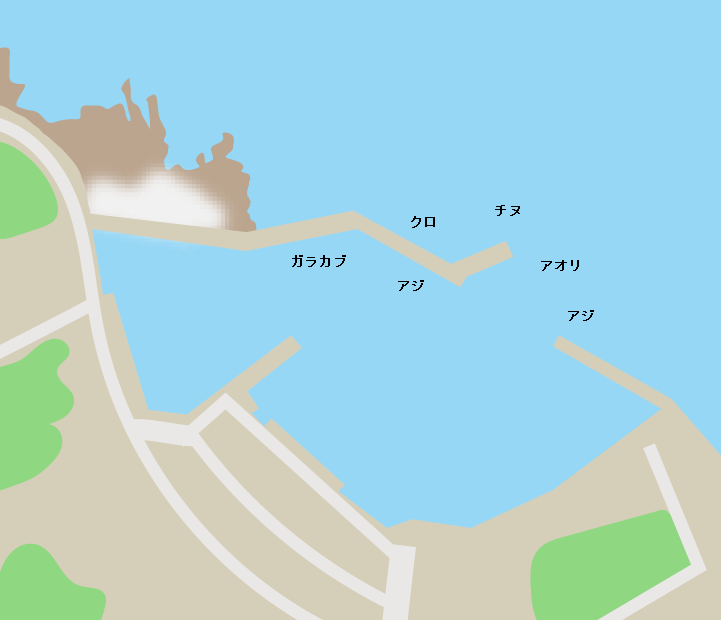 魚貫港ポイント図