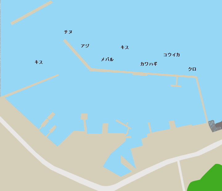 江樋戸港ポイント図
