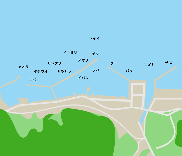深海漁港ポイント図