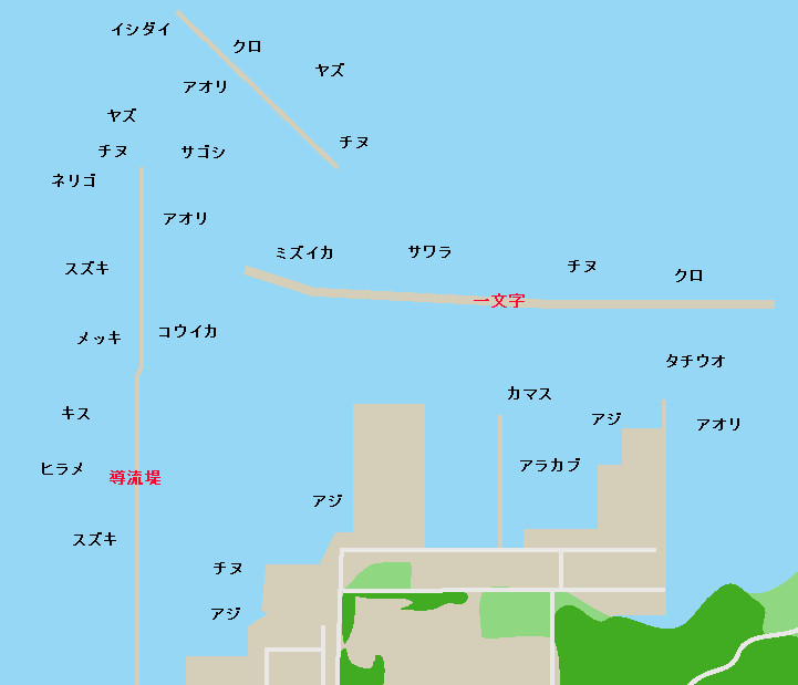 川内港ポイント図