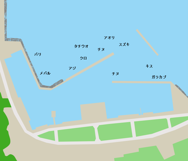 下桶川漁港ポイント図