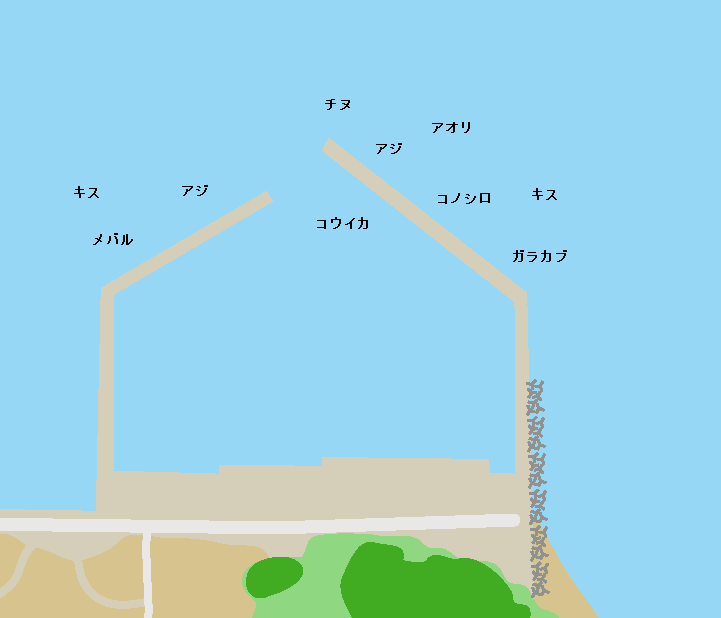 須子漁港ポイント図