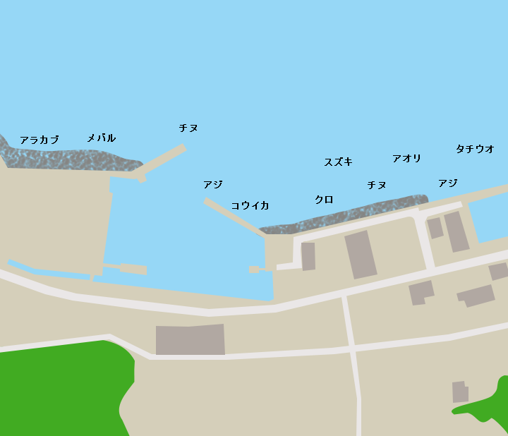 小浜港ポイント図