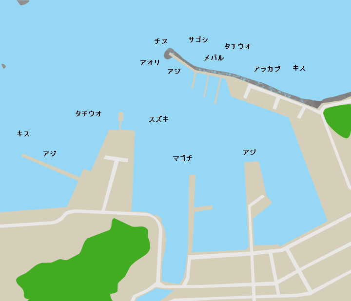 茂木港ポイント図