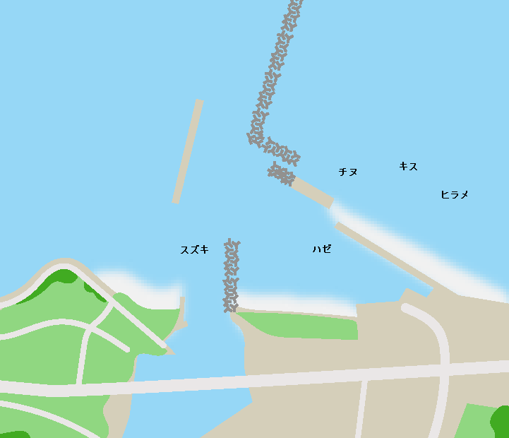 神代港ポイント図