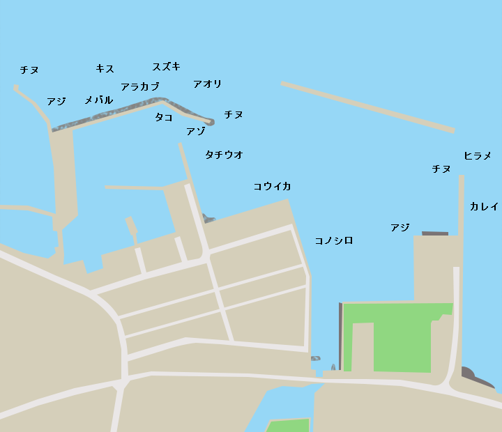 須川港ポイント図