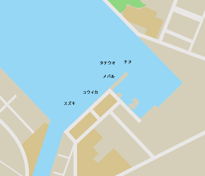 恒見漁港ポイント図