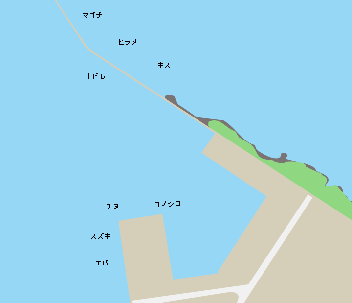 延岡港ポイント図