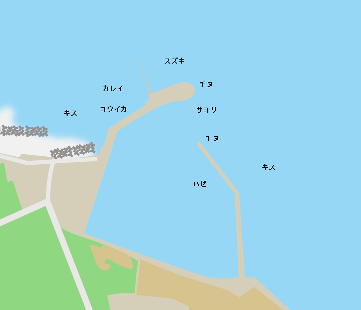 松江漁港ポイント図