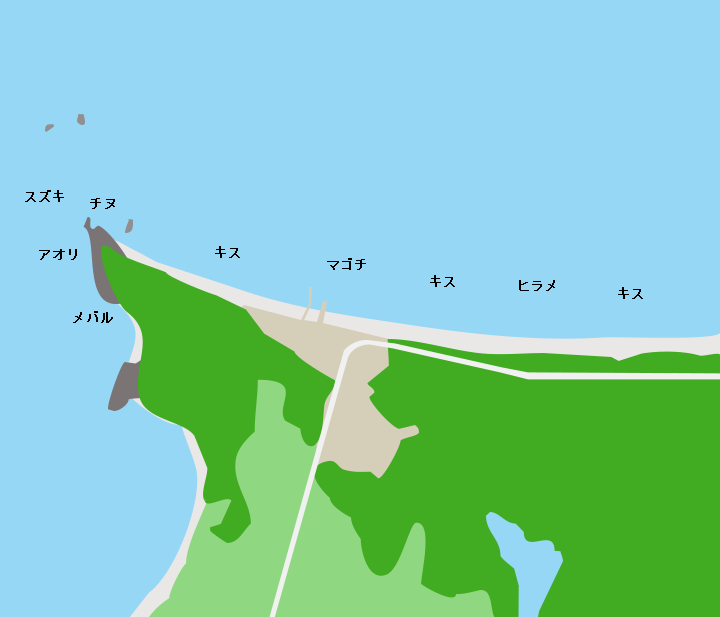 寺山海岸ポイント図