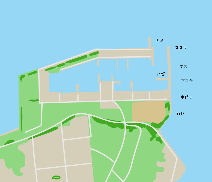 吉富港ポイント図