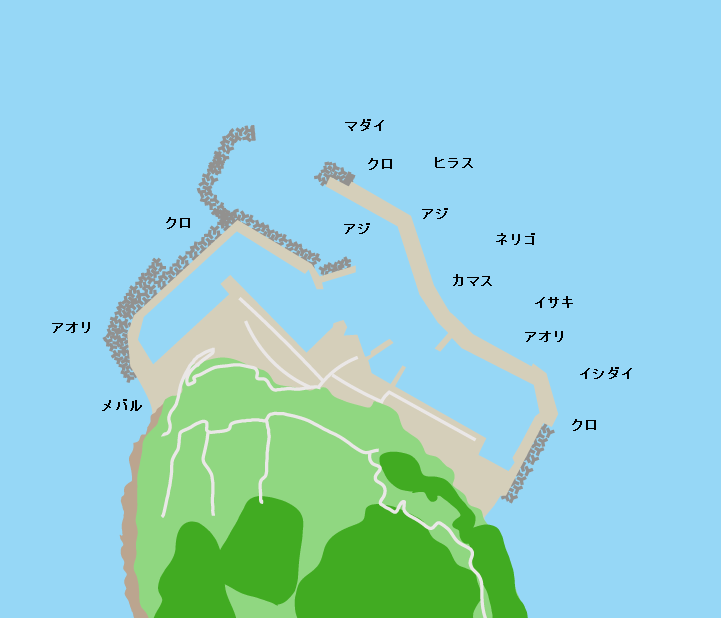 小呂島ポイント図