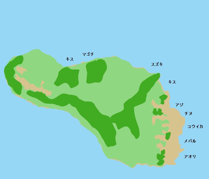 能古島ポイント図