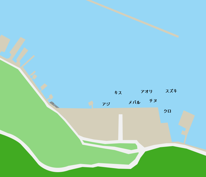 菖津港ポイント図