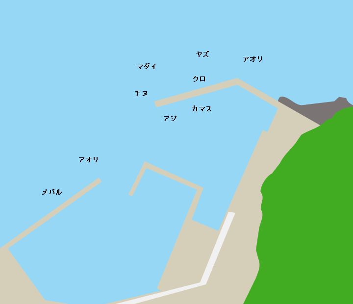 広浦港ポイント図