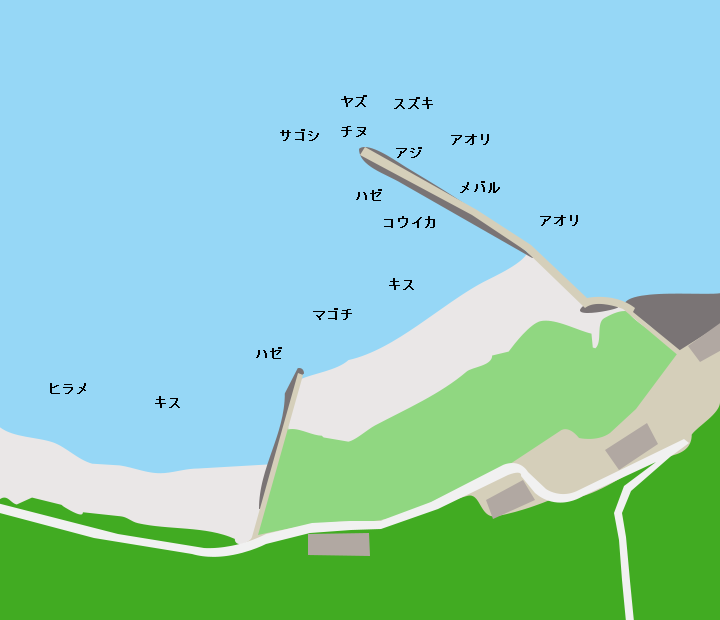 勝浦漁港ポイント図