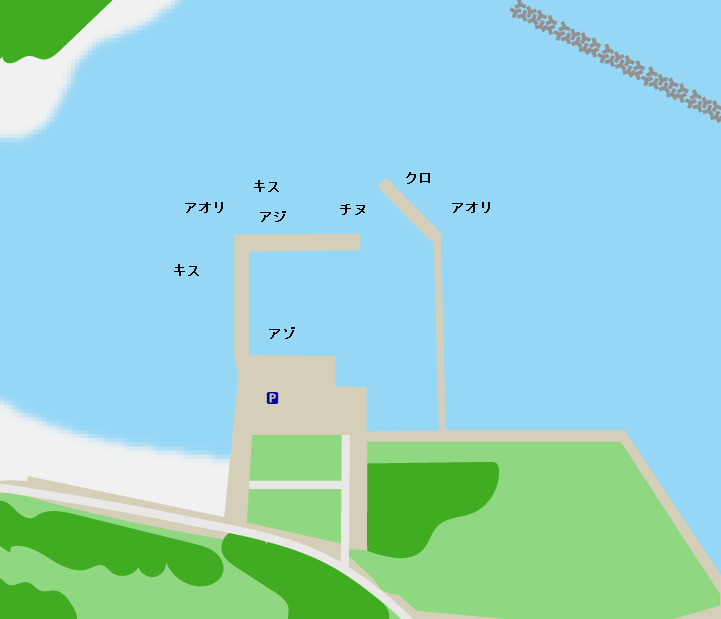 高松港ポイント図