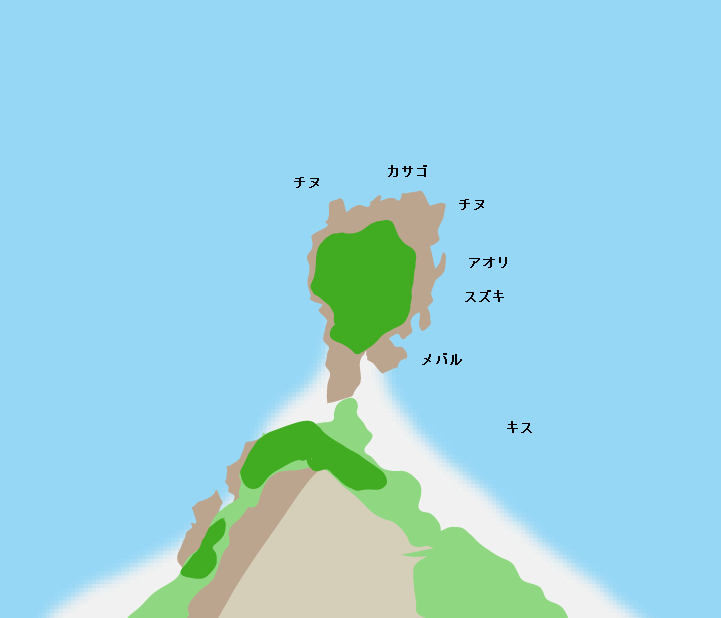 蕪島ポイント図