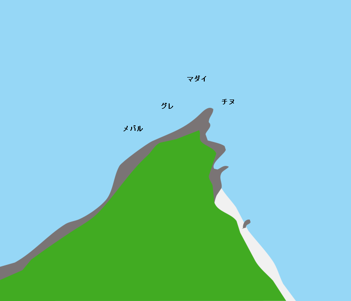 平郡島櫛崎ポイント図