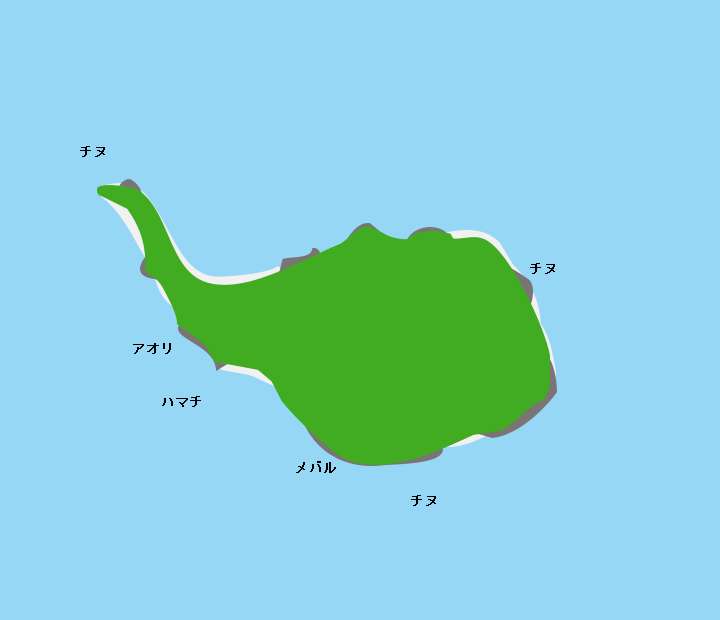 大水無瀬島ポイント図