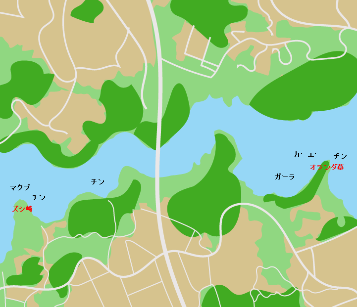 羽地内海水路ポイント図