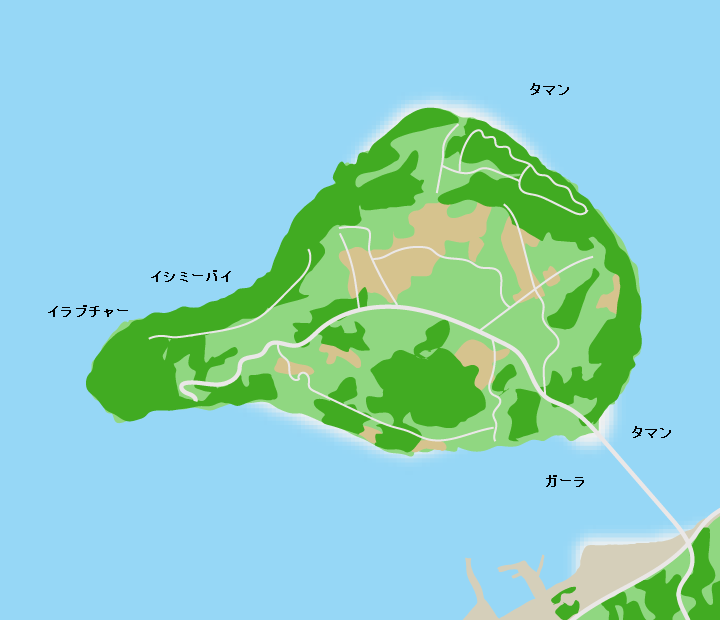 瀬底島ポイント図