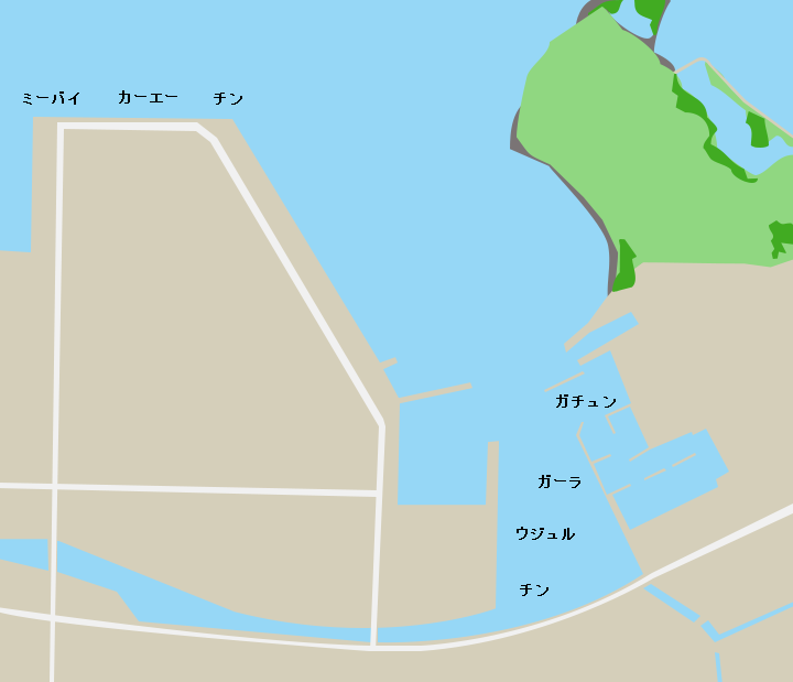 中城湾港ポイント図
