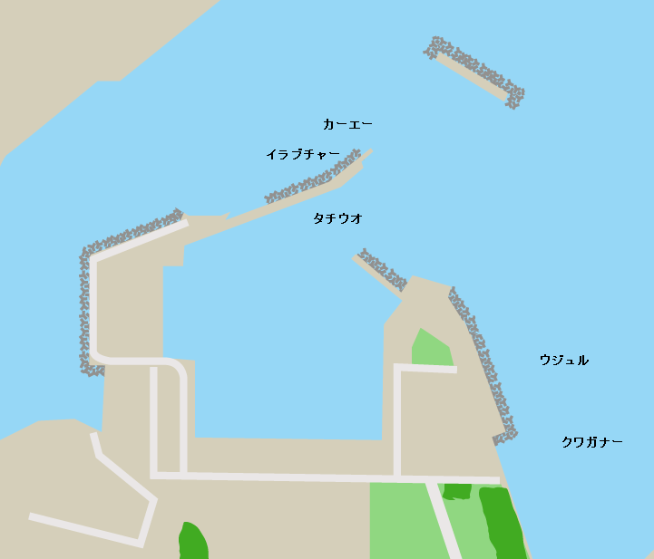 牧港漁港ポイント図