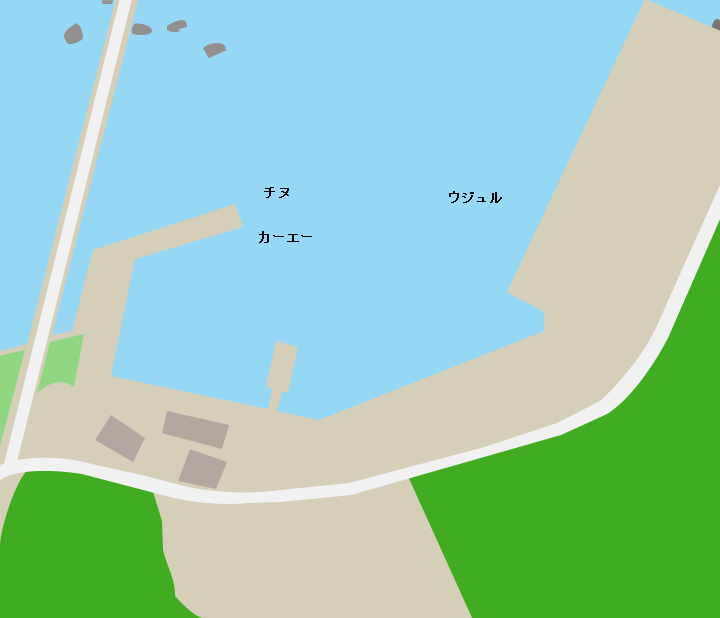 屋慶名港ポイント図