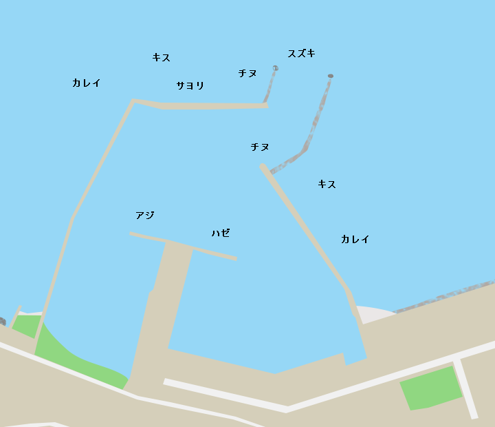 大海漁港ポイント図