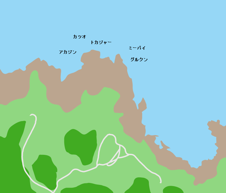 辺戸岬スーチガマポイント図