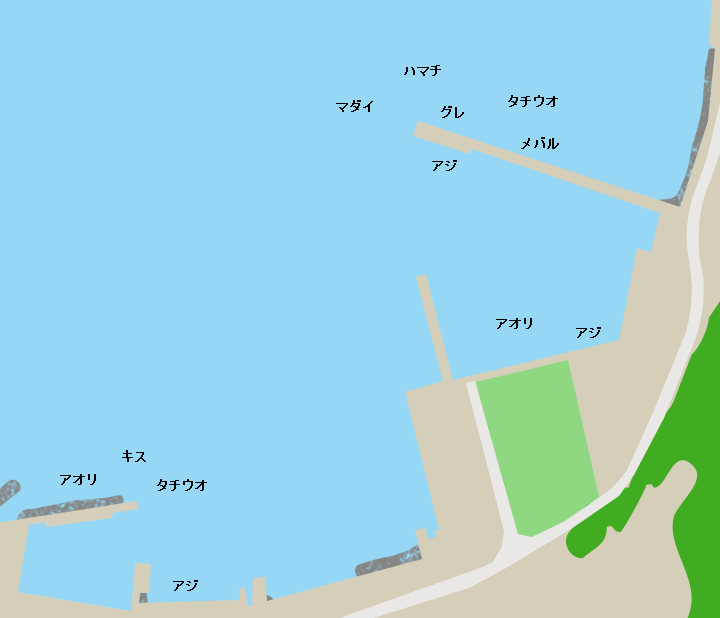 三崎港ポイント図